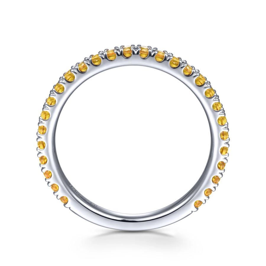 Gabriel & Co Rings in White Gold containing Citrine LR50889W4JCT