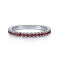 Gabriel & Co Rings in White Gold containing Garnet LR50889W4JGN