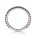 Gabriel & Co Rings in White Gold containing Garnet LR50889W4JGN