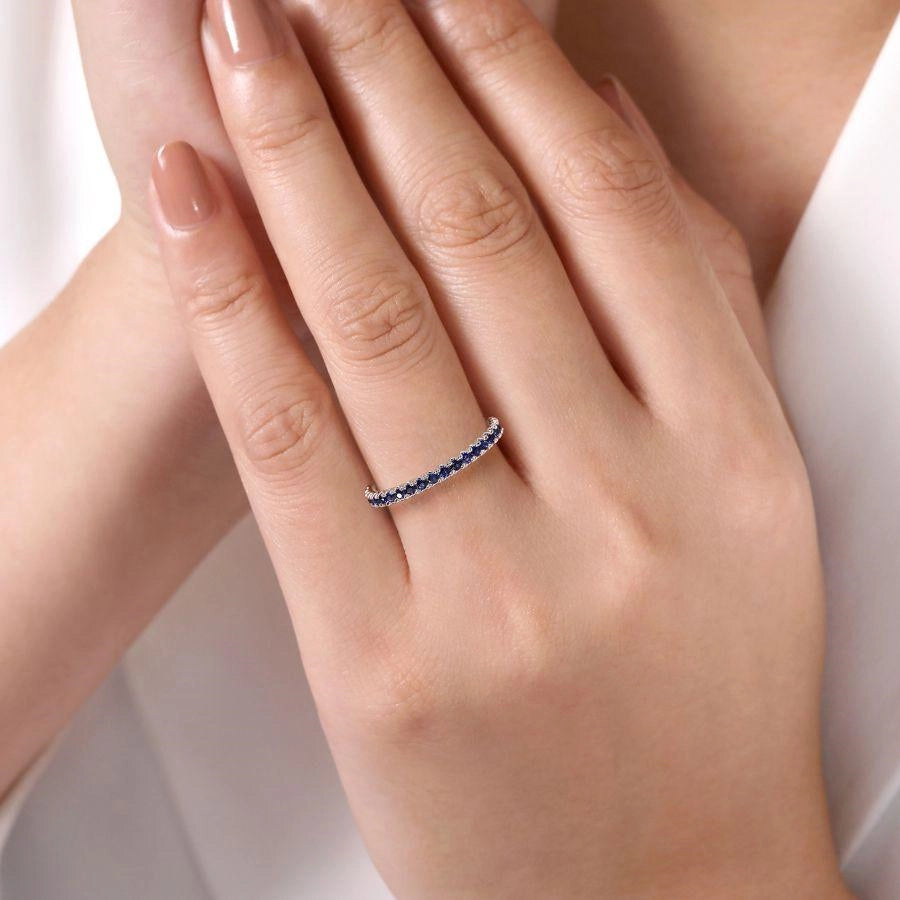 Gabriel & Co Rings in White Gold containing Sapphire LR50889W4JSA