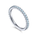 Gabriel & Co Rings in White Gold containing Blue topaz  LR50889W4JBT
