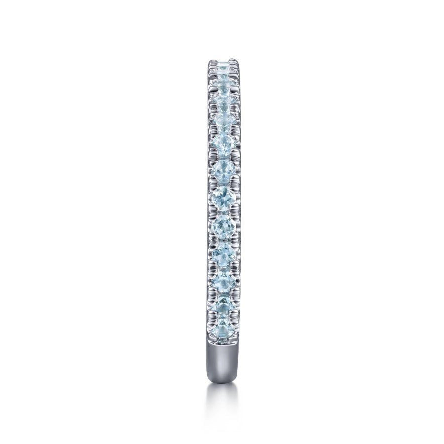 Gabriel & Co Rings in White Gold containing Blue topaz  LR50889W4JBT