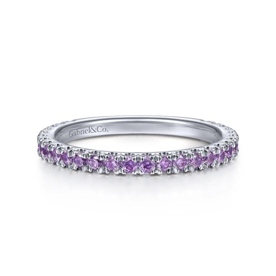 Gabriel & Co Rings in White Gold containing Amethyst LR50889W4JAM