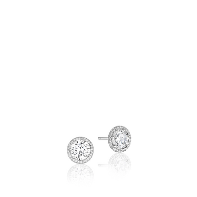 Tacori Earrings in White Gold containing Diamond FE 670 5.5 FW