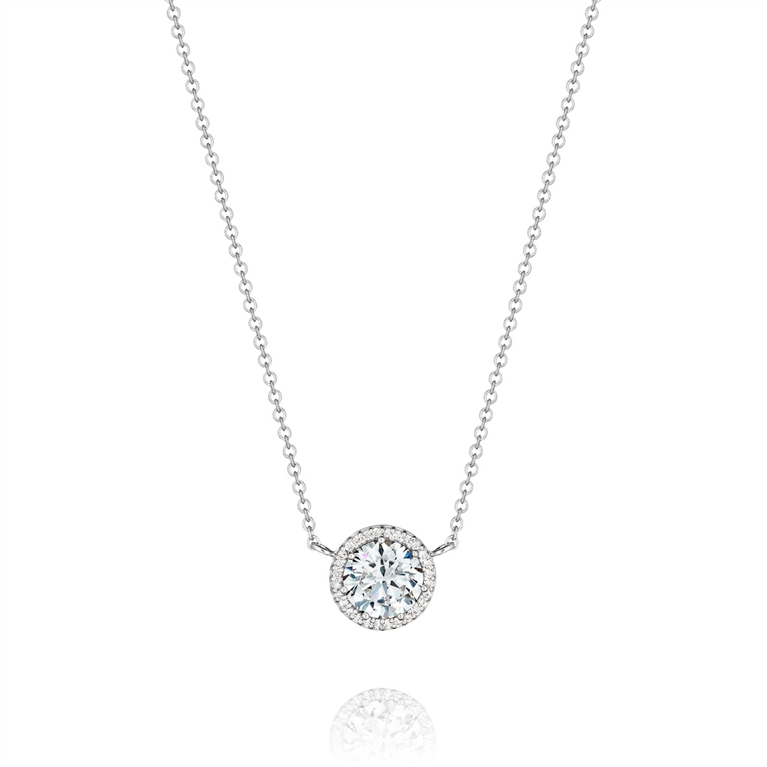 Tacori Necklaces in White Gold containing Diamond FP 670 5 FW