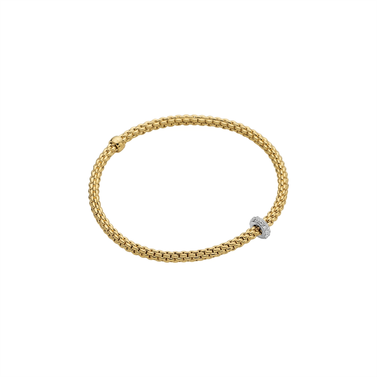 FOPE Bracelets in Mixed Metals containing Diamond 74508BX_BB_G_XBX_00M