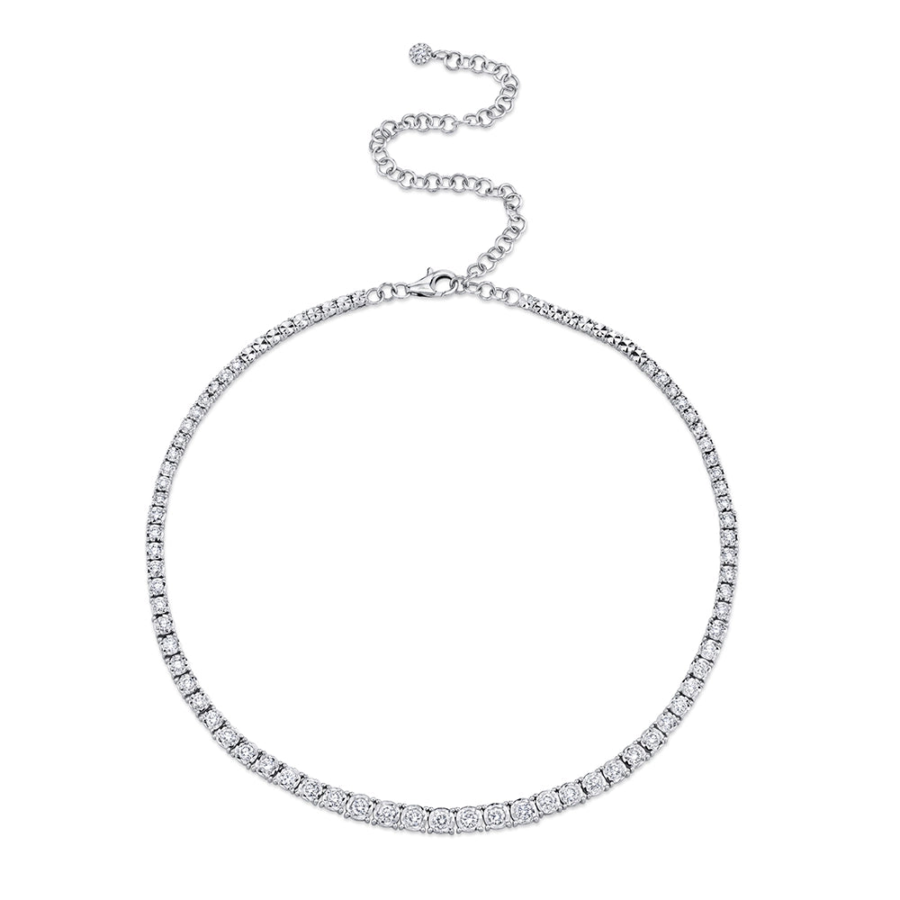 Necklaces Necklaces in White Gold containing Diamond 399302