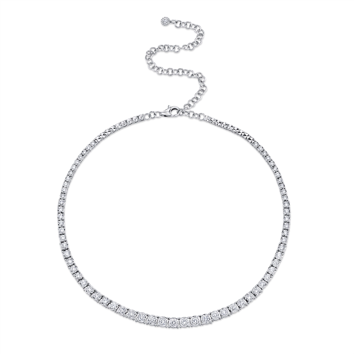 Necklaces Necklaces in White Gold containing Diamond 399302
