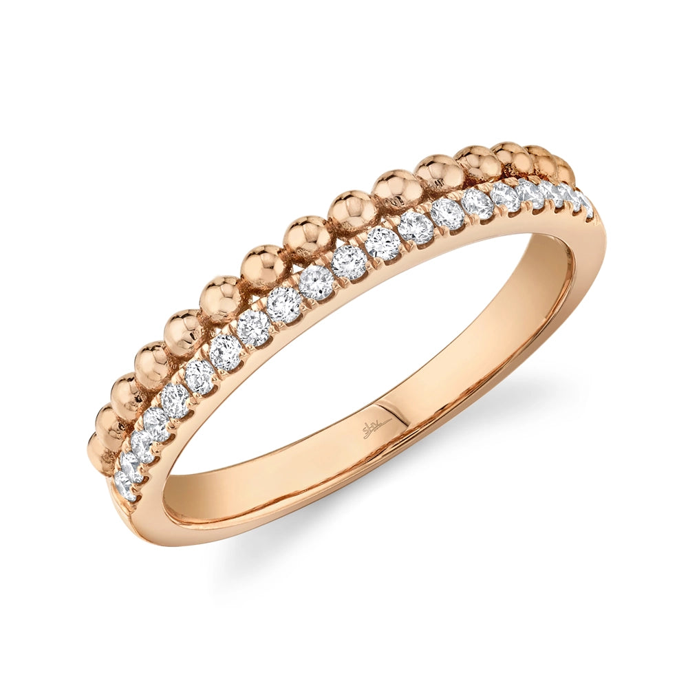 Wedding Bands Rings in Rose Gold containing Diamond 399342