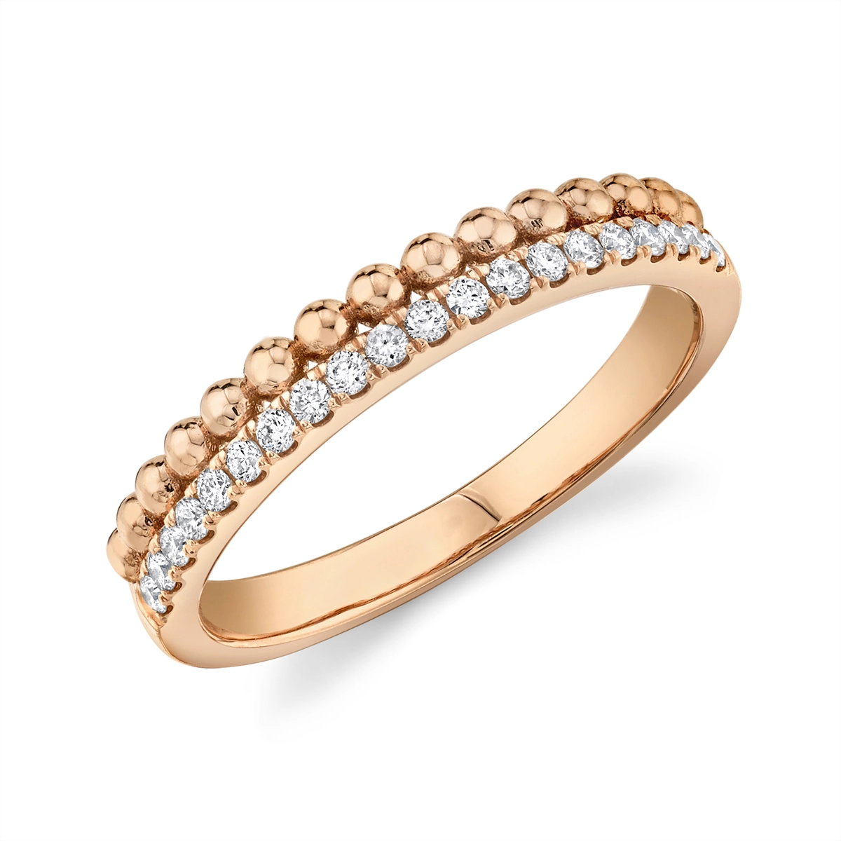 Wedding Bands Rings in Rose Gold containing Diamond 399342