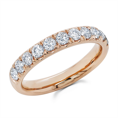 csv_image Wedding Bands Wedding Ring in Rose Gold containing Diamond 399376