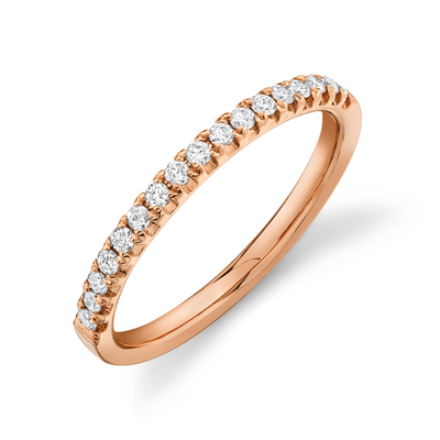 csv_image Wedding Bands Wedding Ring in Rose Gold containing Diamond 399416