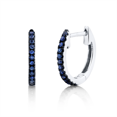 Earrings Earrings in White Gold containing Sapphire 399479