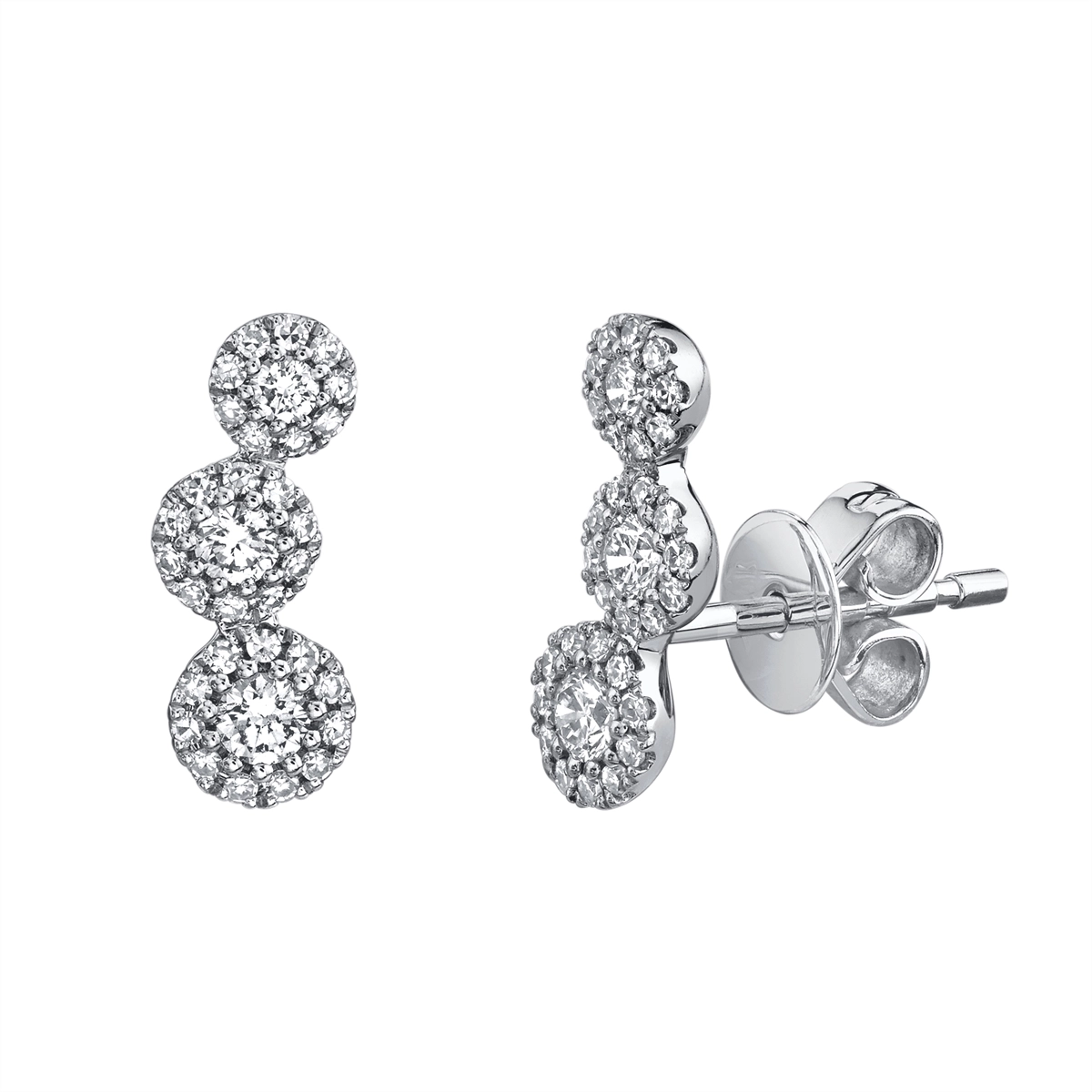 Earrings Earrings in White Gold containing Diamond 399525