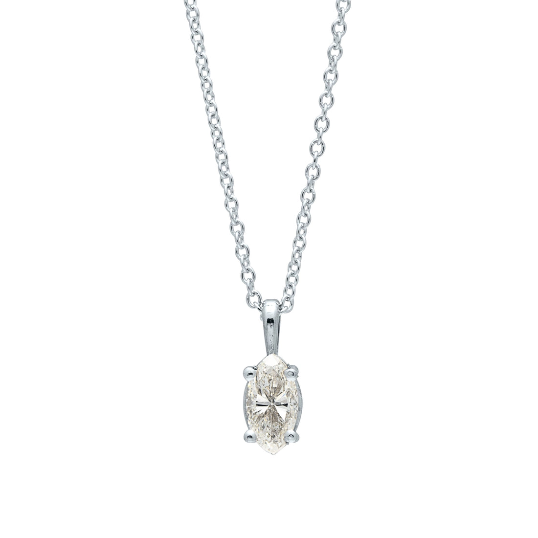 Pendants Jewelry in White Gold PENDMQ1/2W