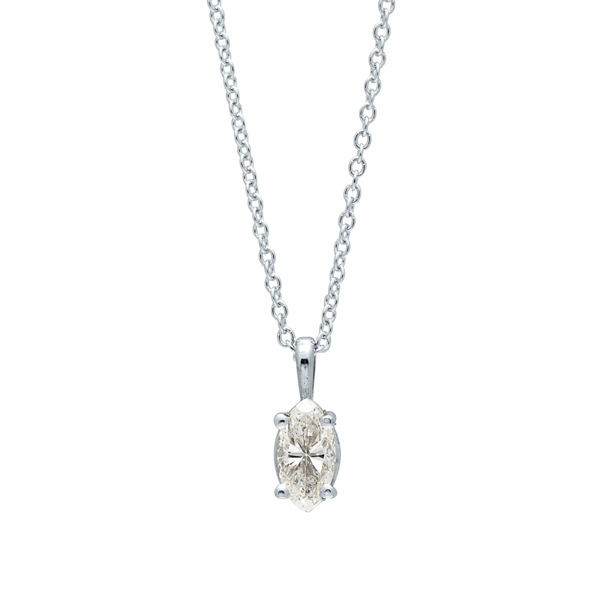 Pendants Jewelry in White Gold PENDMQ1/2W
