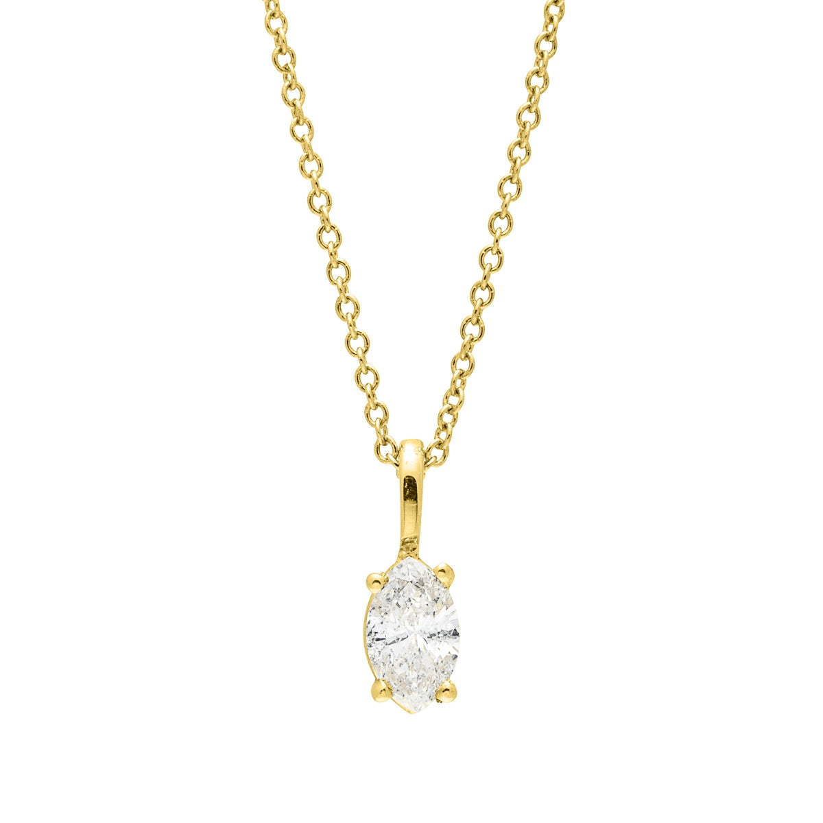 Pendants Necklaces in Yellow Gold containing Diamond 399692