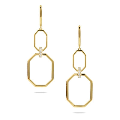 csv_image Doves Earring in Yellow Gold containing Diamond E9823