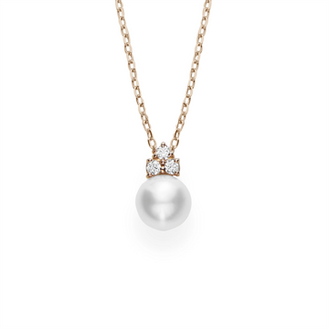 Mikimoto Necklaces in Rose Gold containing Multi-gemstone, Diamond, Pearl MPQ10117ADXZ