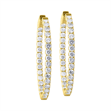 Earrings Earrings in Yellow Gold containing Diamond 400136
