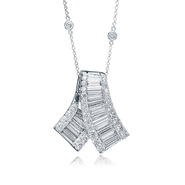 Pendants Pendants in White Gold containing Diamond 400137