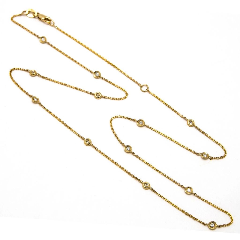 Necklaces Necklaces in Yellow Gold containing Diamond 400493