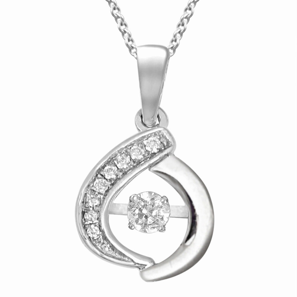 Pendants Pendants in White Gold containing Diamond 400621