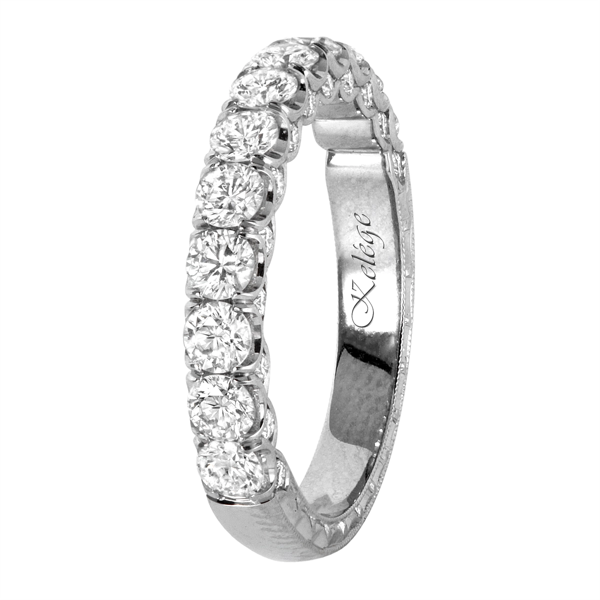 Jack Kelege Wedding Rings in Platinum/Palladium containing Diamond KPR769BD-2