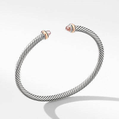 David Yurman Bracelets in Mixed Metals containing Morganite B14711SRAMOM