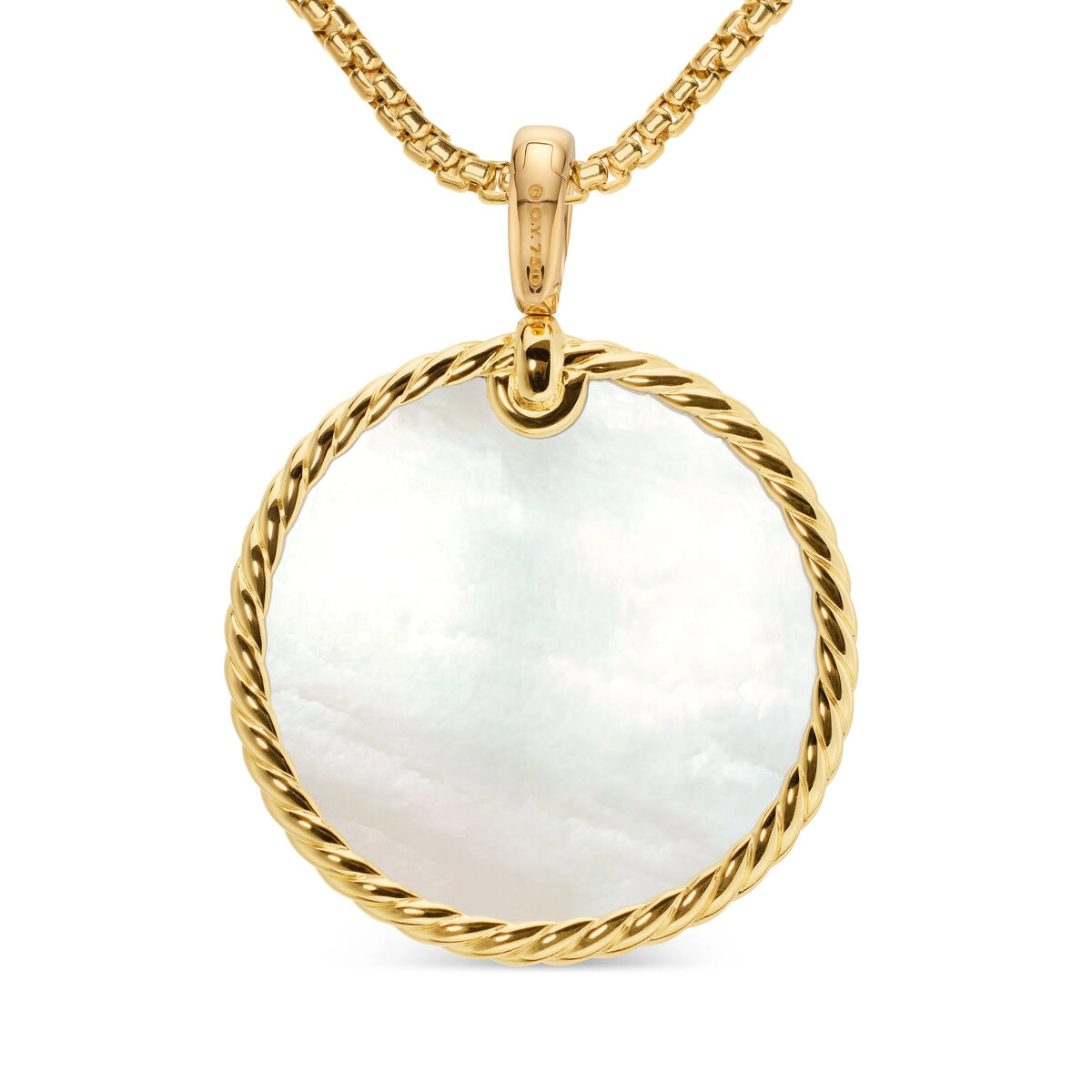David Yurman Pendants in Yellow Gold containing Mother of pearl, Black onyx, Other, Multi-gemstone D1690388BXM