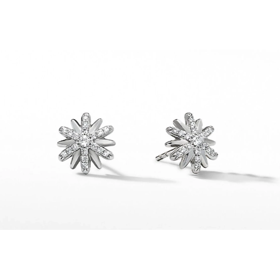 David Yurman Earrings in Silver containing Diamond E16399DSSADI