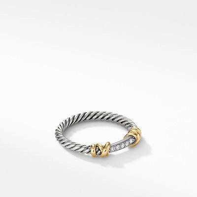 David Yurman Rings in Mixed Metals containing Diamond R16393DS8ADI6