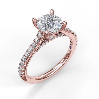csv_image Fana Engagement Ring in Rose Gold containing Diamond S3879/RG