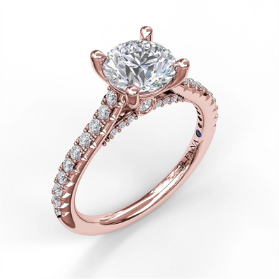 Fana Engagement Rings in Rose Gold containing Diamond S3879/RG