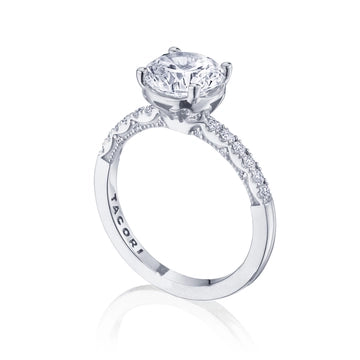 Tacori Engagement Rings in White Gold containing Diamond P104 2 RD 8 FW