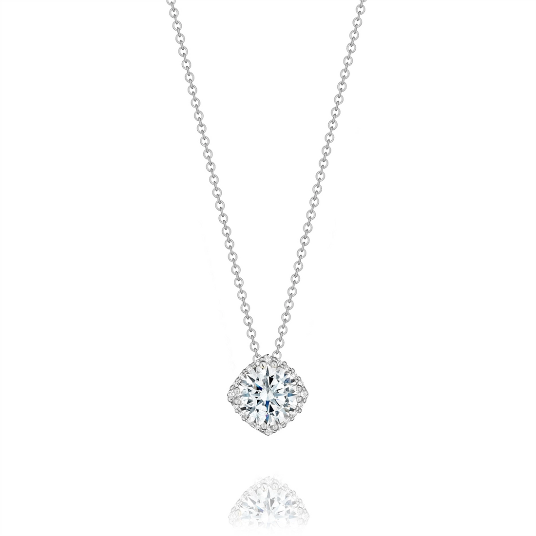 Tacori Necklaces in White Gold containing Diamond FP 643 5 FW
