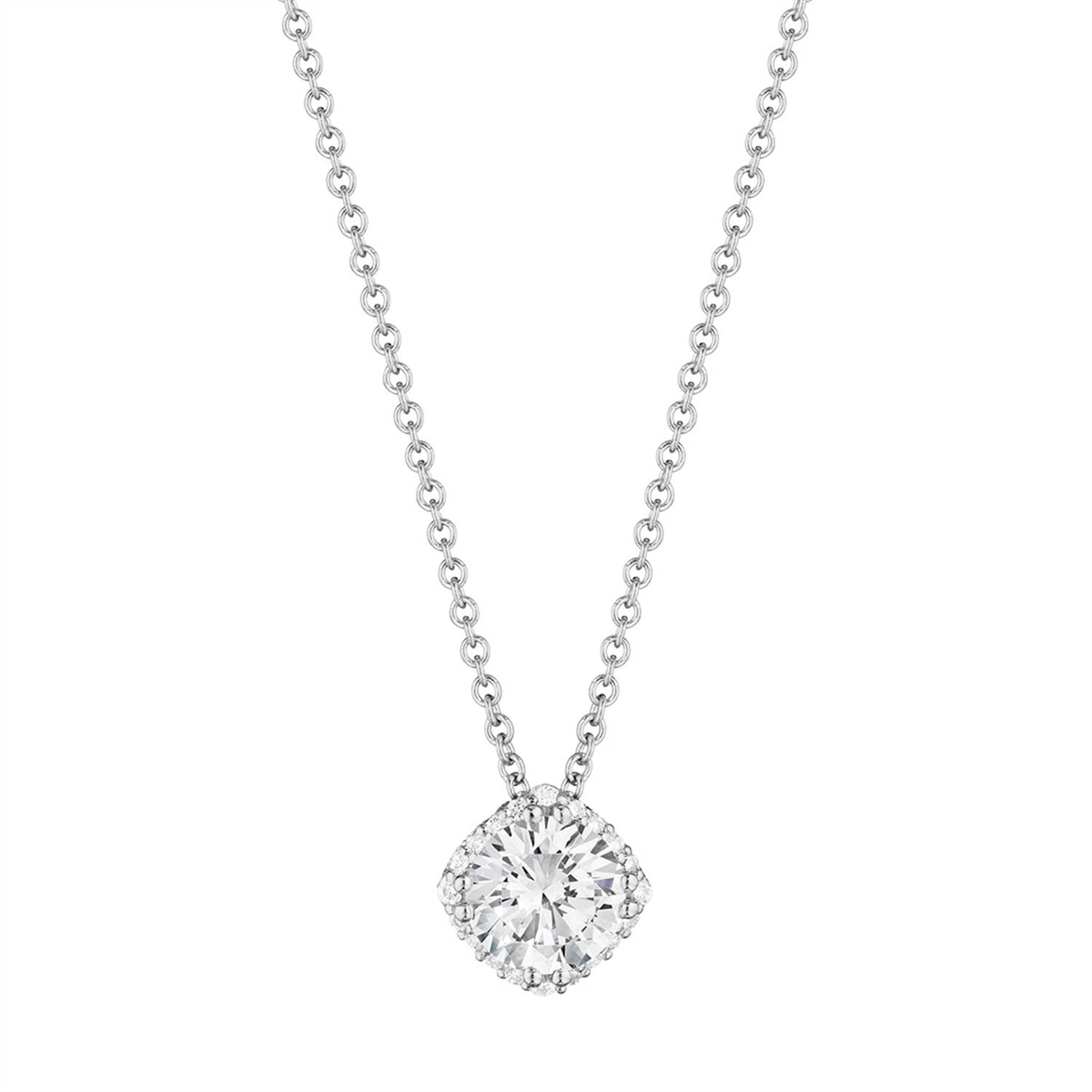 Tacori Necklaces in White Gold containing Diamond FP 643 8 FW