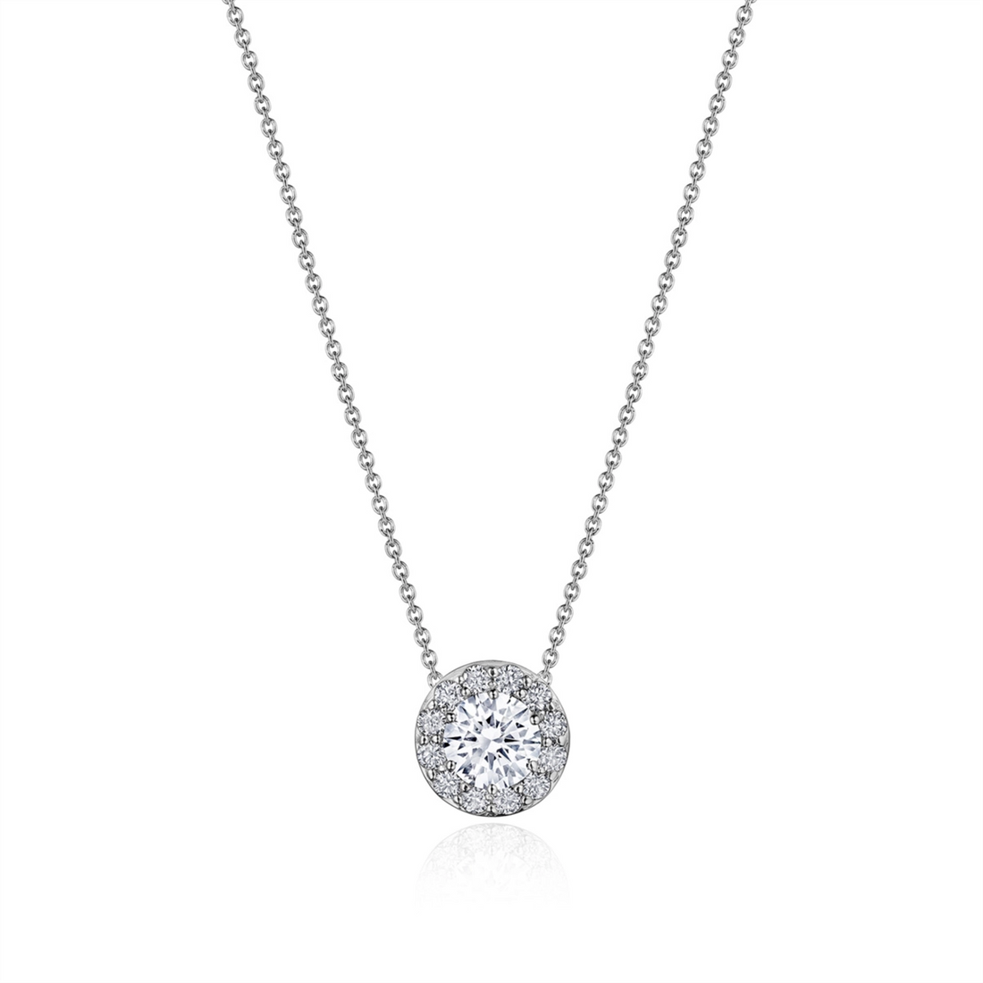 Tacori Necklaces in White Gold containing Diamond FP 809 RD 5 FW