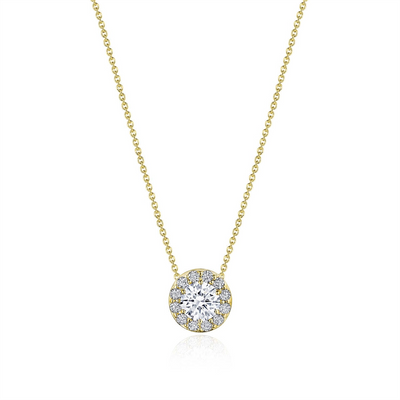 csv_image Tacori Necklace in Yellow Gold containing Diamond FP 809 RD 5 FY