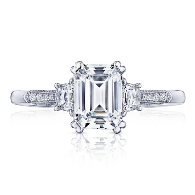csv_image Tacori Engagement Ring in White Gold containing Diamond 2659 EC 8X6 W