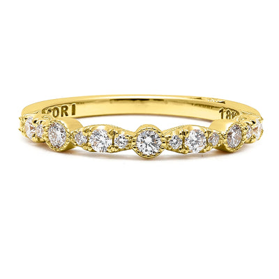 csv_image Tacori Wedding Ring in Yellow Gold containing Diamond 2681 2.5 B 1/2 Y