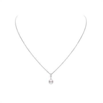 Mikimoto Necklaces in White Gold containing Multi-gemstone, Diamond, Pearl MPA10382ADXW