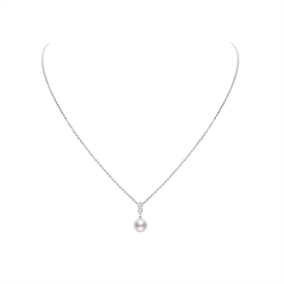 csv_image Mikimoto Necklace in White Gold containing Multi-gemstone, Diamond, Pearl MPA10382ADXW