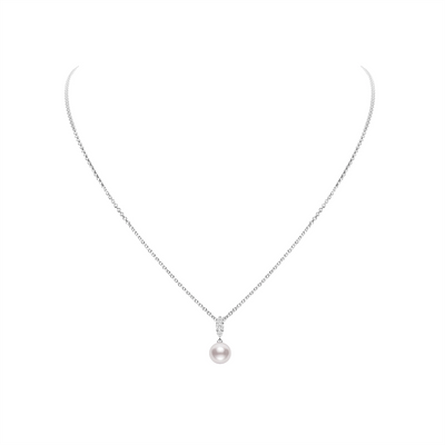 Mikimoto Necklaces in White Gold containing Multi-gemstone, Diamond, Pearl MPA10382ADXW