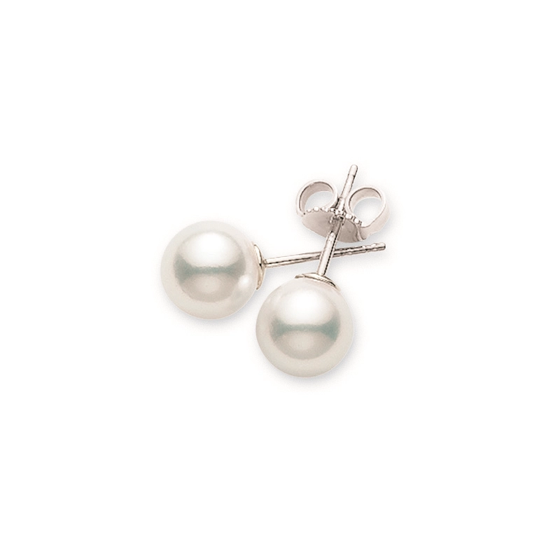 Mikimoto Earrings in White Gold containing Pearl PES651W