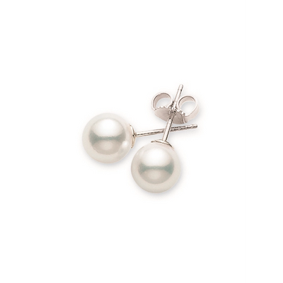 Mikimoto Earrings in White Gold containing Pearl PES653W