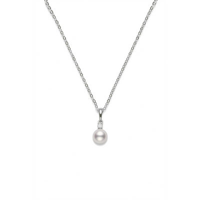 csv_image Mikimoto Necklace in White Gold containing Multi-gemstone, Diamond, Pearl PPS602DW