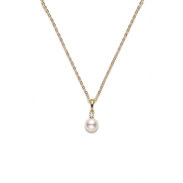 Mikimoto Necklaces in Yellow Gold containing Multi-gemstone, Diamond, Pearl PPS752DK