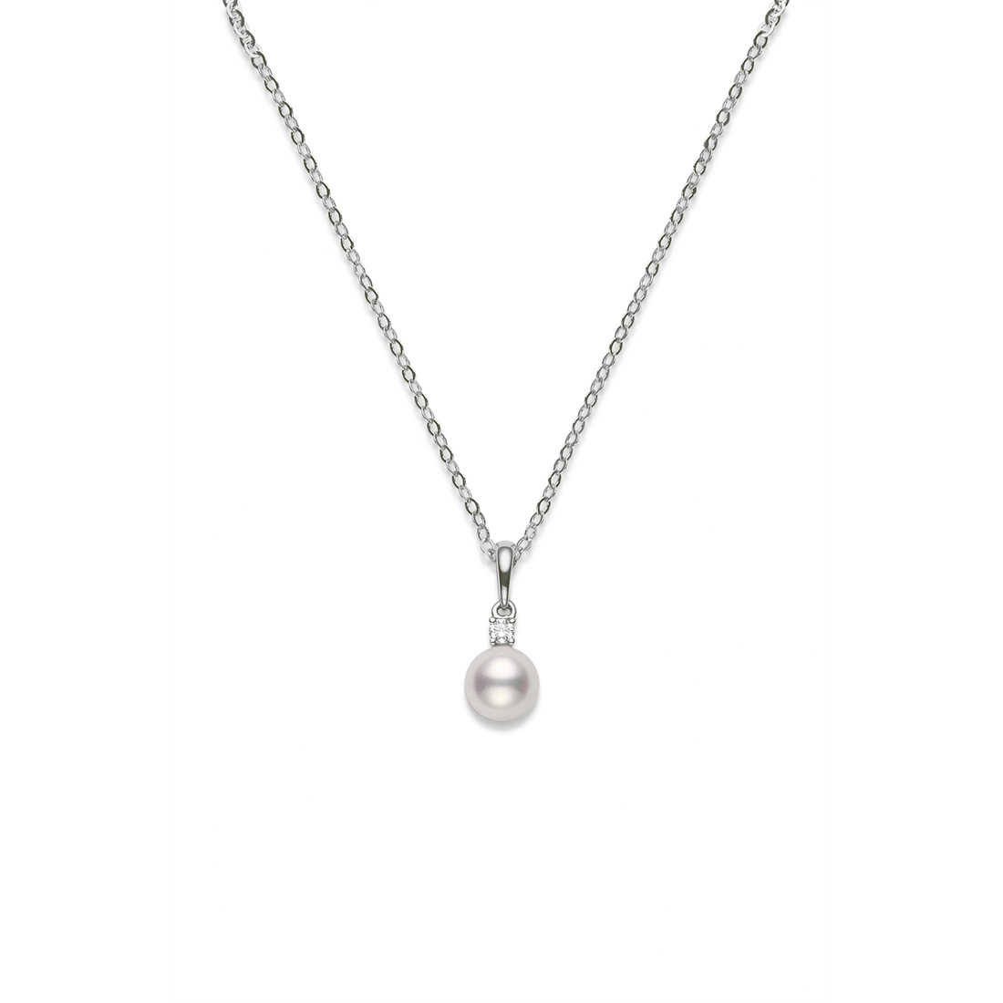 Mikimoto Necklaces in White Gold containing Multi-gemstone, Diamond, Pearl PPS752DW