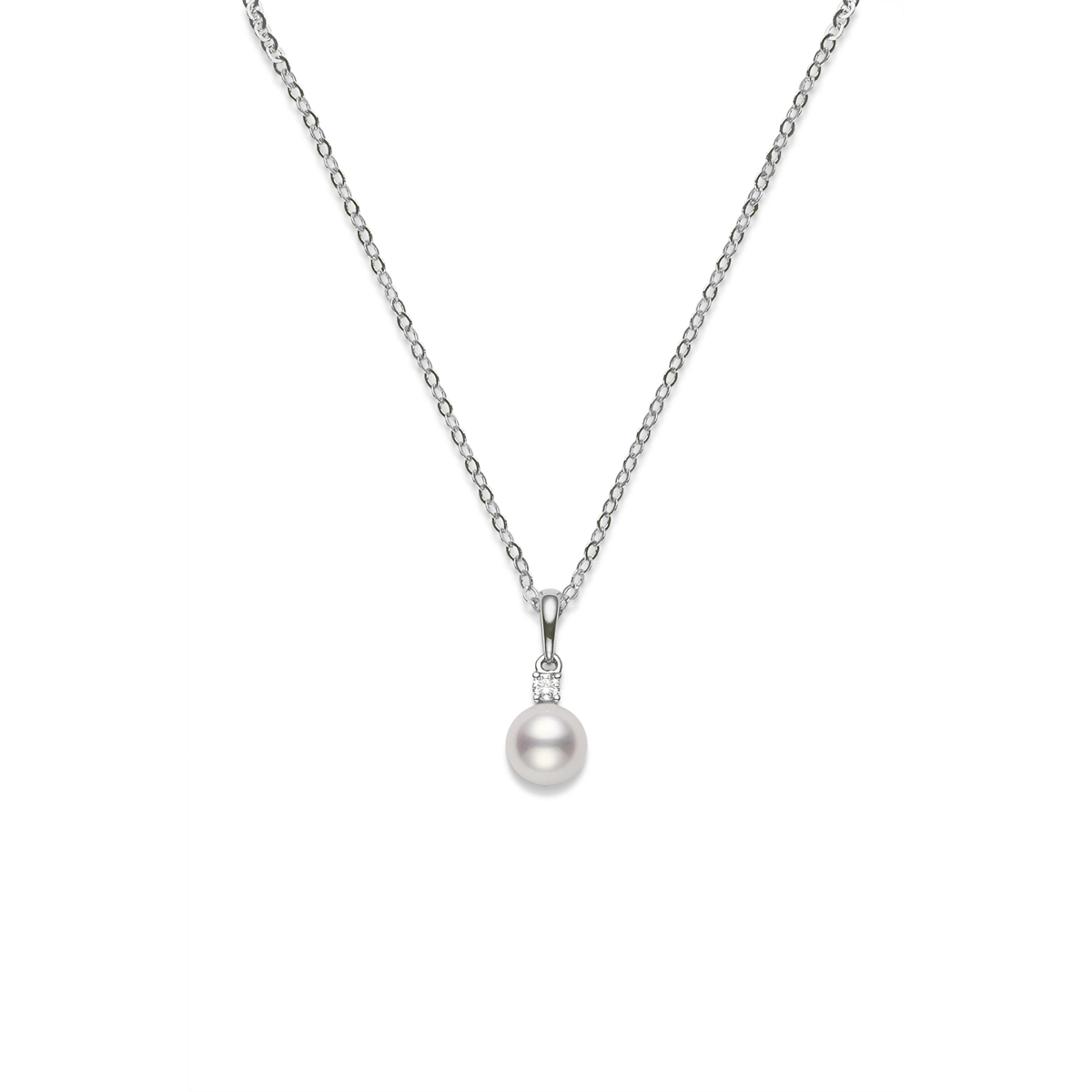 Mikimoto Necklaces in White Gold containing Multi-gemstone, Diamond, Pearl PPS752DW